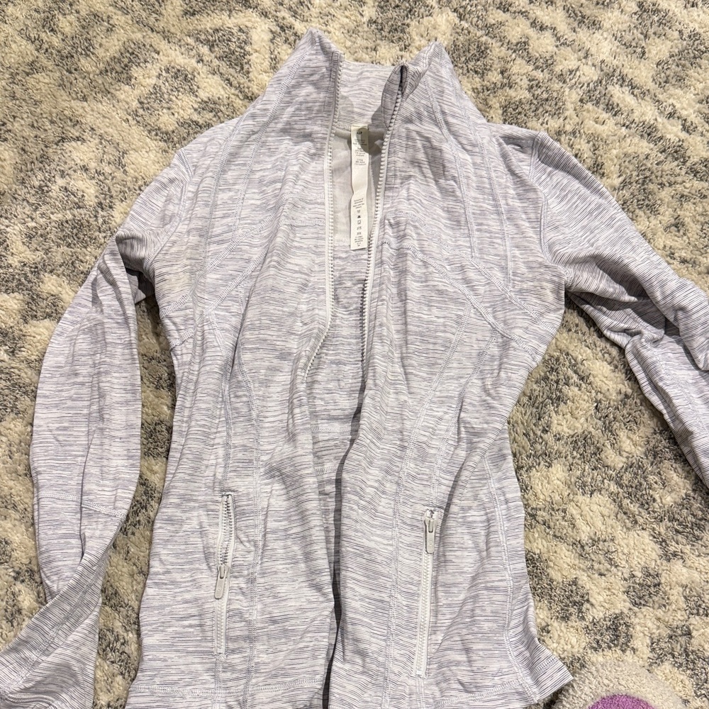 Lululemon Athletica Textured Gray Zip-Up Jacket